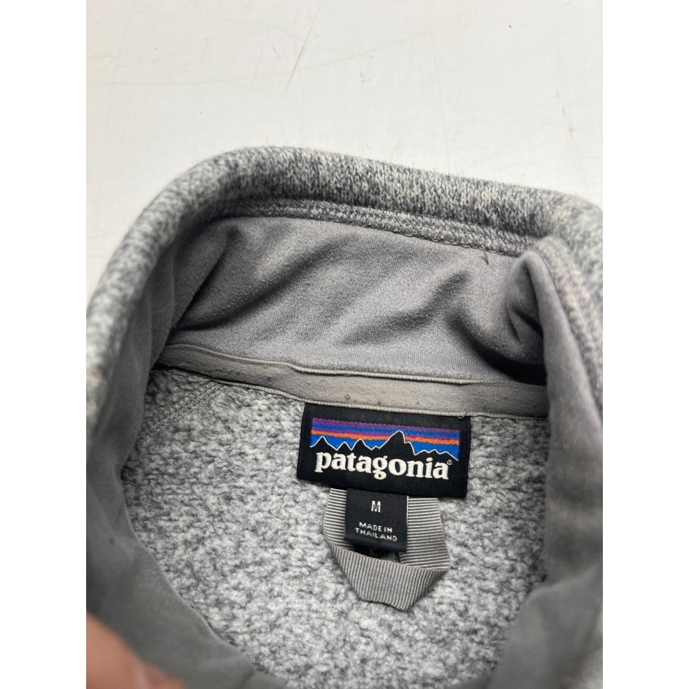Patagonia Better Sweater Fleece Sweater Gray Full Zip Mockneck Womens Sz Medium - Picture 5 of 10